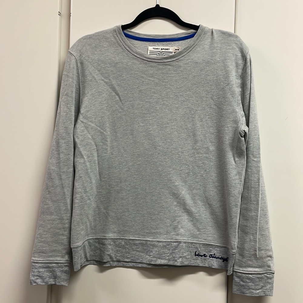 Tory Burch gray sweatshirt